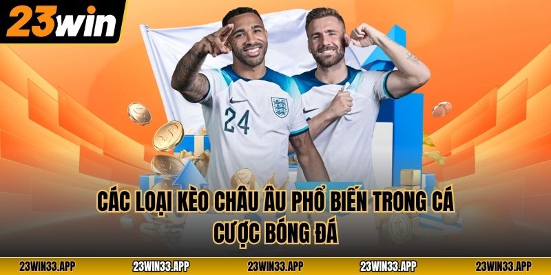 Các loại kèo châu Âu phổ biến trong cá cược bóng đá