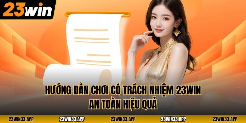 Hướng dẫn chơi có trách nhiệm 23WIN an toàn hiệu quả